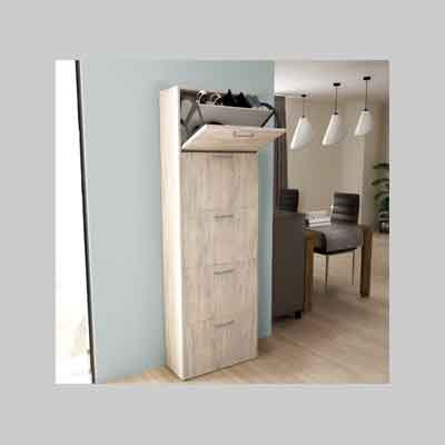 SCARPIERA CINQUE ANTE 'DROPDOWN 5' PINO CHIARO cm 59x25x172h