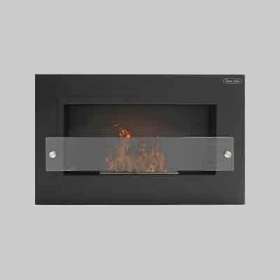 BIOCAMINO 'BLACK' IDEAL STAR cm 65x15x40h