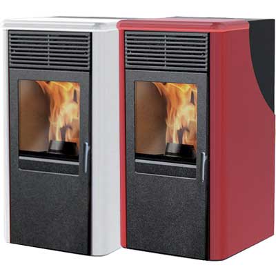 STUFA A PELLET VENTILATA CANALIZZATA ''DOTTY PLUS'' 8 KW Bordeax al miglior  prezzo online.
