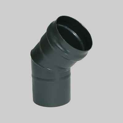 GOMITO A 45° PER STUFE A PELLET Ø 80 mm