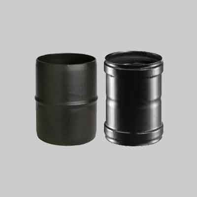 RACCORDO PER TUBO PELLET Ø 80 mm M/M