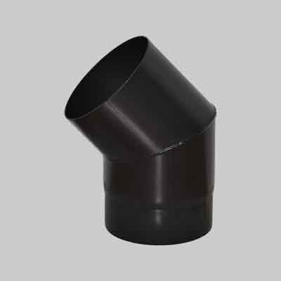 GOMITO A 45° PER STUFE A LEGNA Ø 150 mm