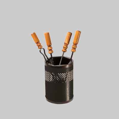 GRUPPO CAMINO CON CONTENITORE Ø cm 18x50h