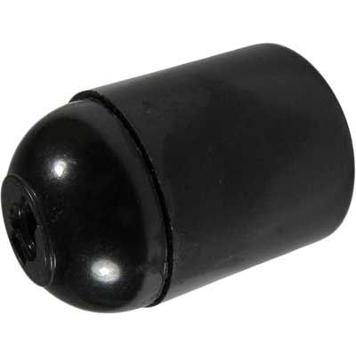 PORTALAMPADA E27 Colore nero pz. 1