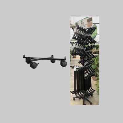 ESPOSITORE CARRELLI PORTAVASI IN METALLO COMPLETO 'SPEEDY' 35 pezzi