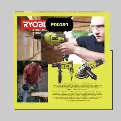 KIT PROMO TRAPANO 'RPD800-K'/SMERIGLIATRICE 'RAG800-125G' RYOBI