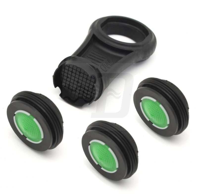 3 PZ AERATORI DI RICAMBIO PER LAVABO POLAR CON CHIAVE -