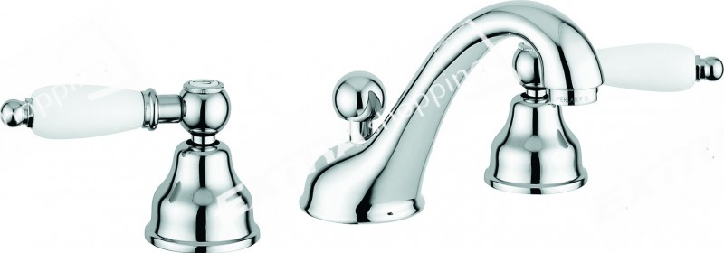 BATTERIA MISCELATORE LAVABO EMMEVI DECO' CERAMIC 121033 CROMO RAME BRONZO