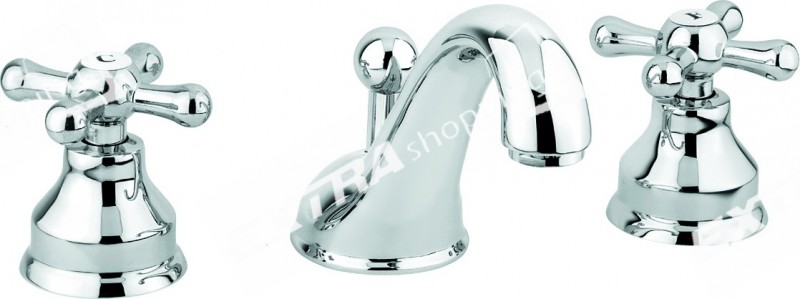BATTERIA MISCELATORE LAVABO EMMEVI DECO'  CLASSIC 12033 CROMATO RAME BRONZO ORO