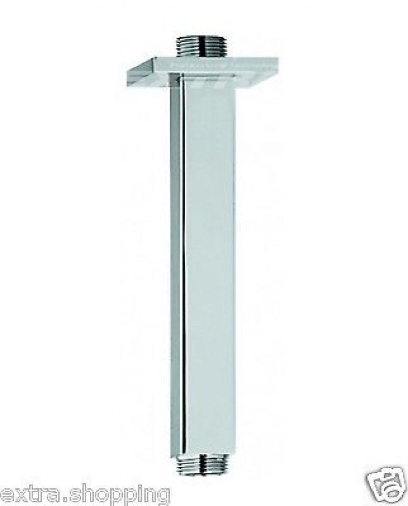 BRACCIO DOCCIA SEZIONE QUADRATA A SOFFITTO OTTONE CROMATO EMMEVI  NEFER SICILY