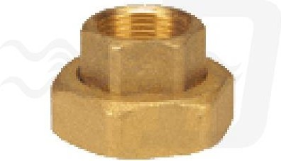 CODOLO F SEDE PIANA CON CALOTTA PER CIRCOLATORI + GUARNIZIONE 3/4 x 1"1/4 (cf. 20 NR)