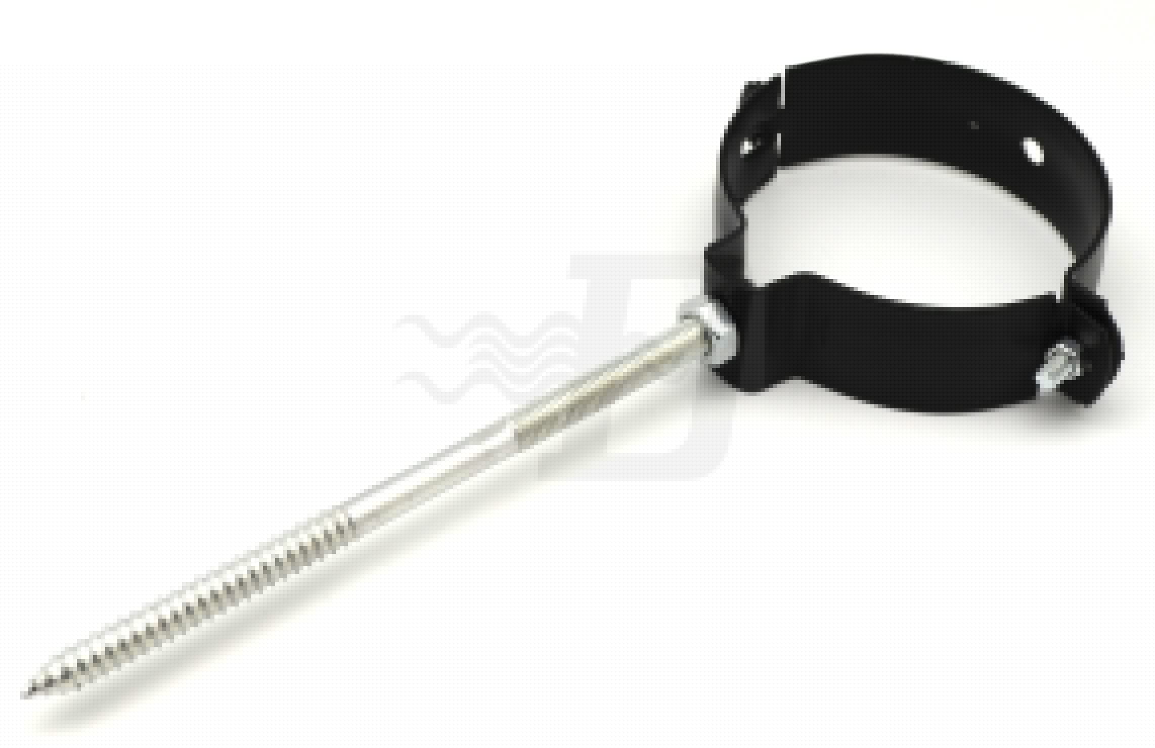 COLLARE PER FISSAGGIO DI TUBI FUMO VERNICIATO NERO Diam. 100 (cf. 2 NR)