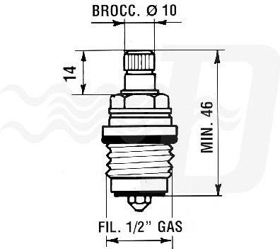 2 PZ VITONI MOD. 2N Fil. 1/2" GAS