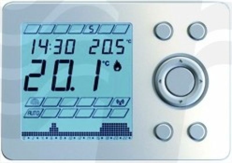 CRONOTERMOSTATO ELETTRONICO TECHNO WPT SETTIMANALE DIGITALE Bianco