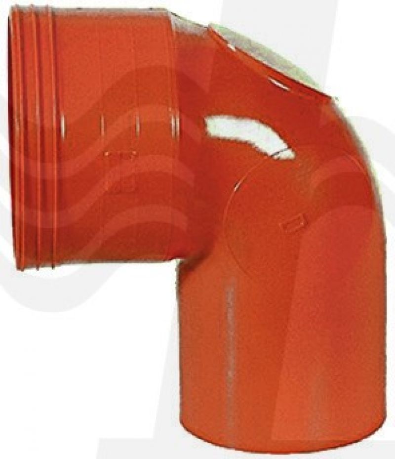 CURVE WC IN PVC ROSSO Diam. 100 (cf. 10 NR)