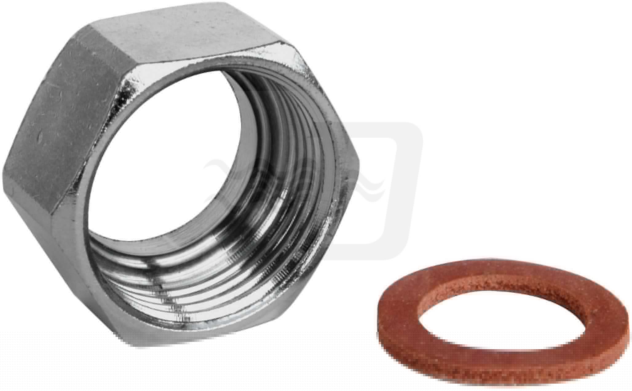 DADO IN OTTONE PER TUBI FLESSIBILI ACQUA 1/2 (cf. 10 NR)