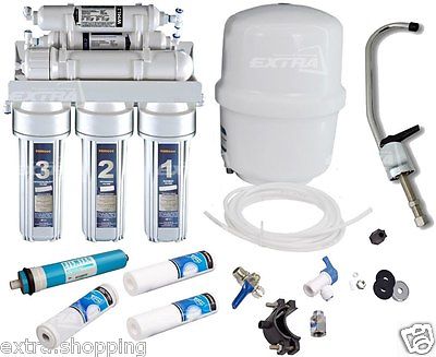 DEPURATORE ACQUA PURIFICATORE OSMOSI INVERSA KIT DEPURA DEPURAZIONE FILTRO STADI