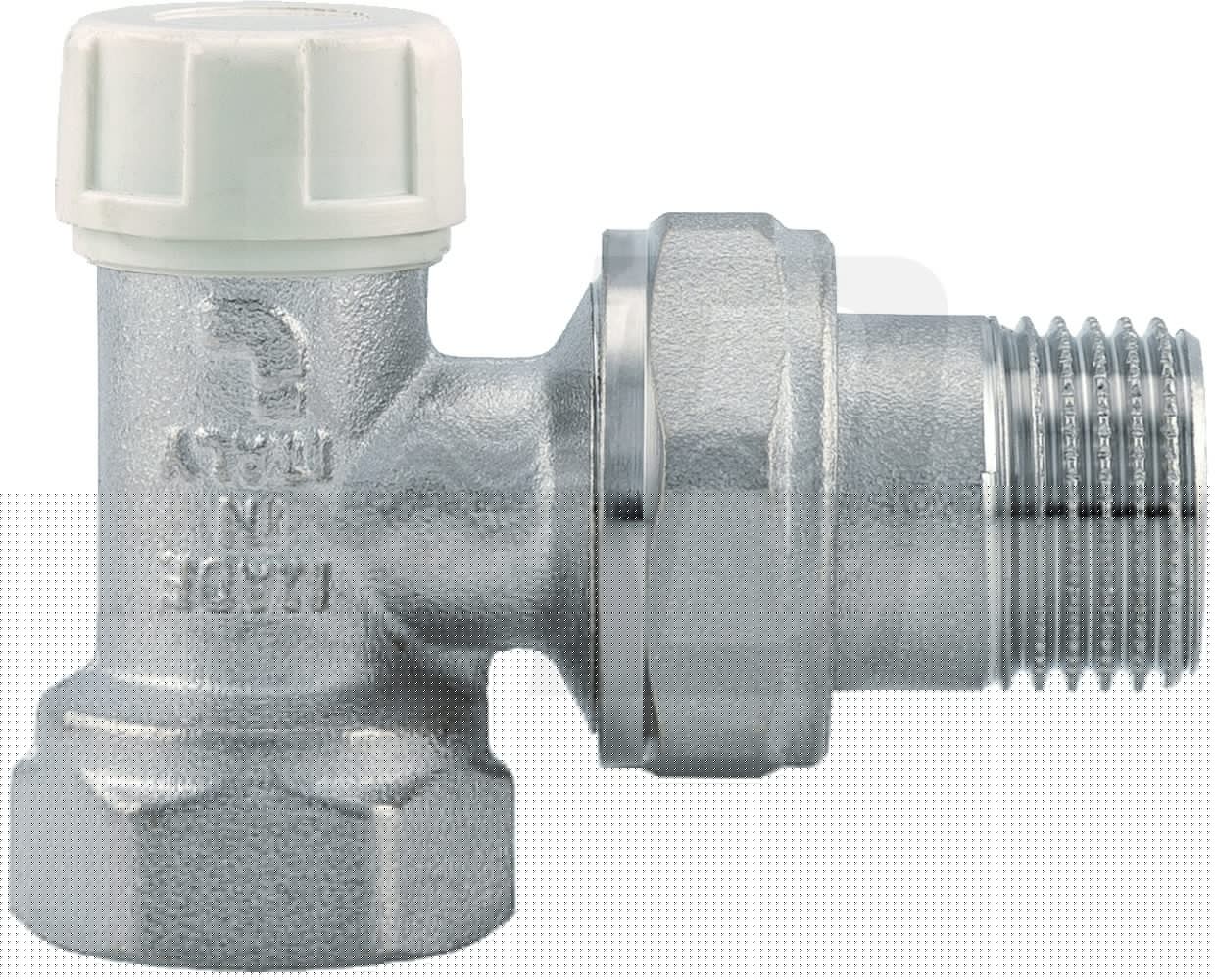 DETENTORE AD ANGOLO PER RADIATORI E VENTILCONVETTORI 3/4" (cf. 8 NR)