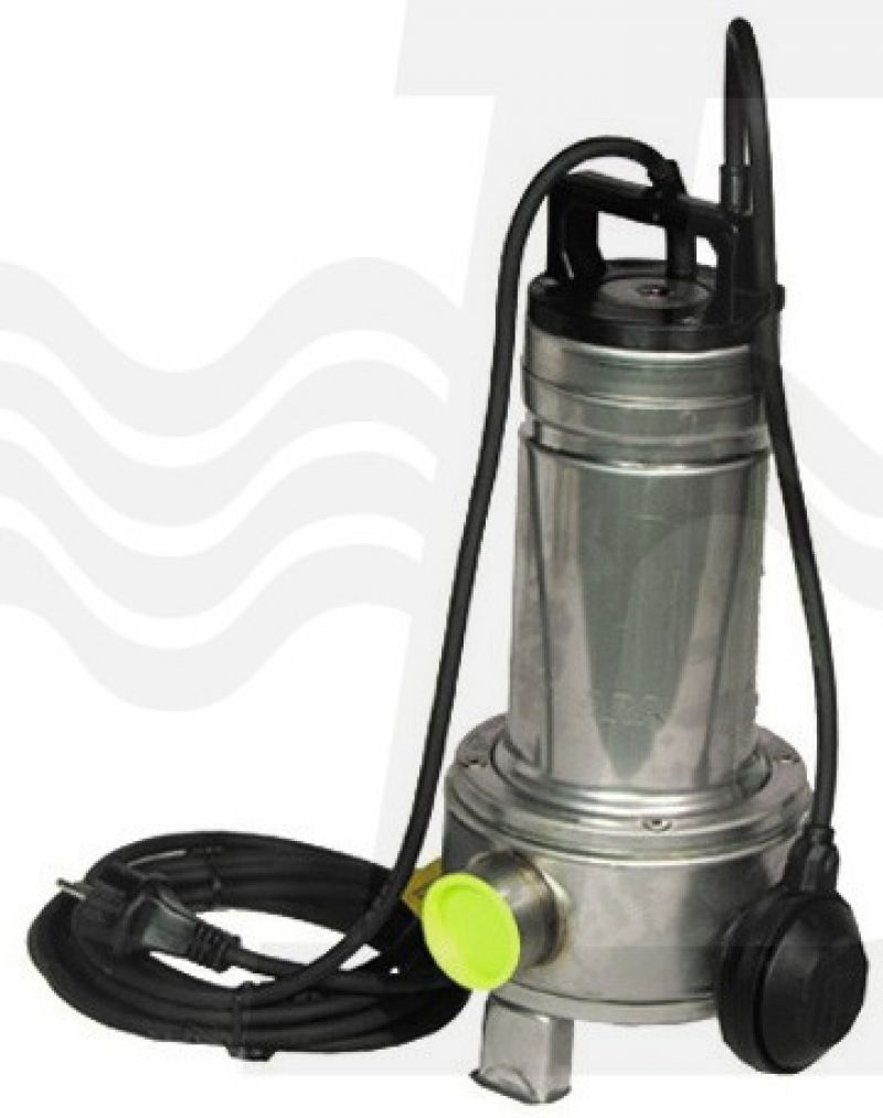 ELETTROPOMPA SOMMERSA PER ACQUE SPORCHE CON VORTEX Kw 0.55 - Hp 0.8 Monofase