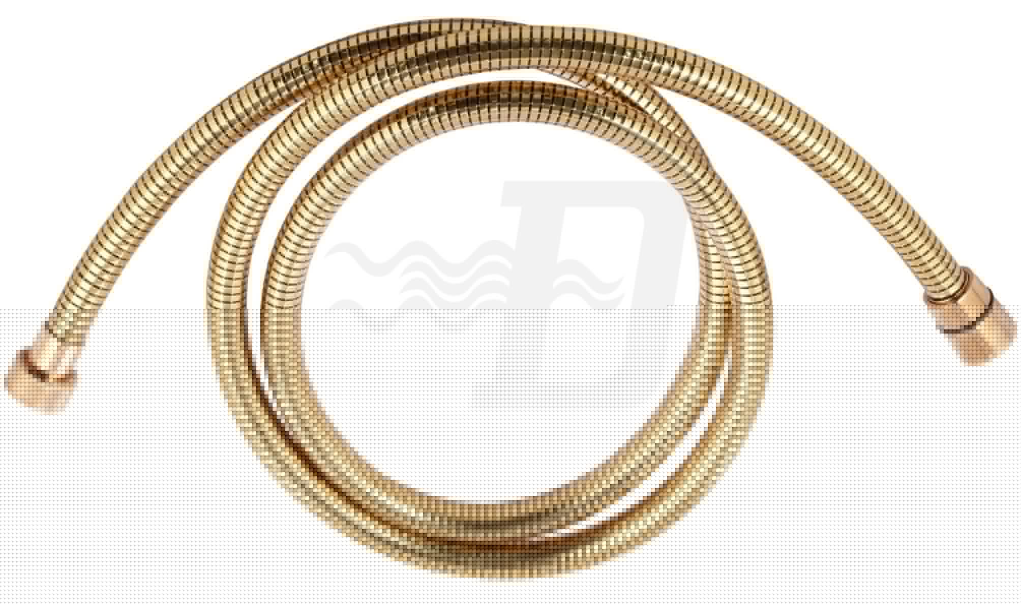 FLESSIBILE DOCCIA IN PVC DORATO CON ATTACCO CONICO cm 150