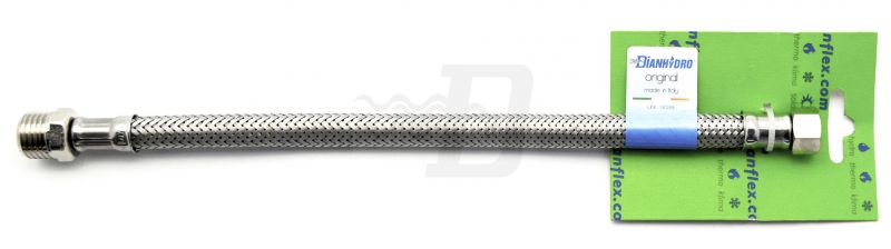 FLESSIBILE INOX MODELLO NORMALE CM. 30 S-BRICO FF 3/8 x 3/8