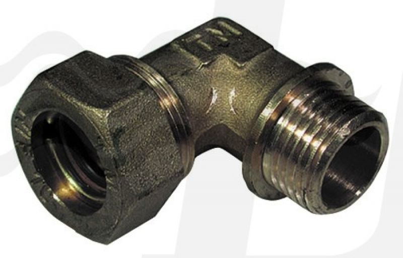 GOMITO A 90° O-RING MASCHIO CONICO TIEMME 1/2 x 10 (cf. 10 NR)