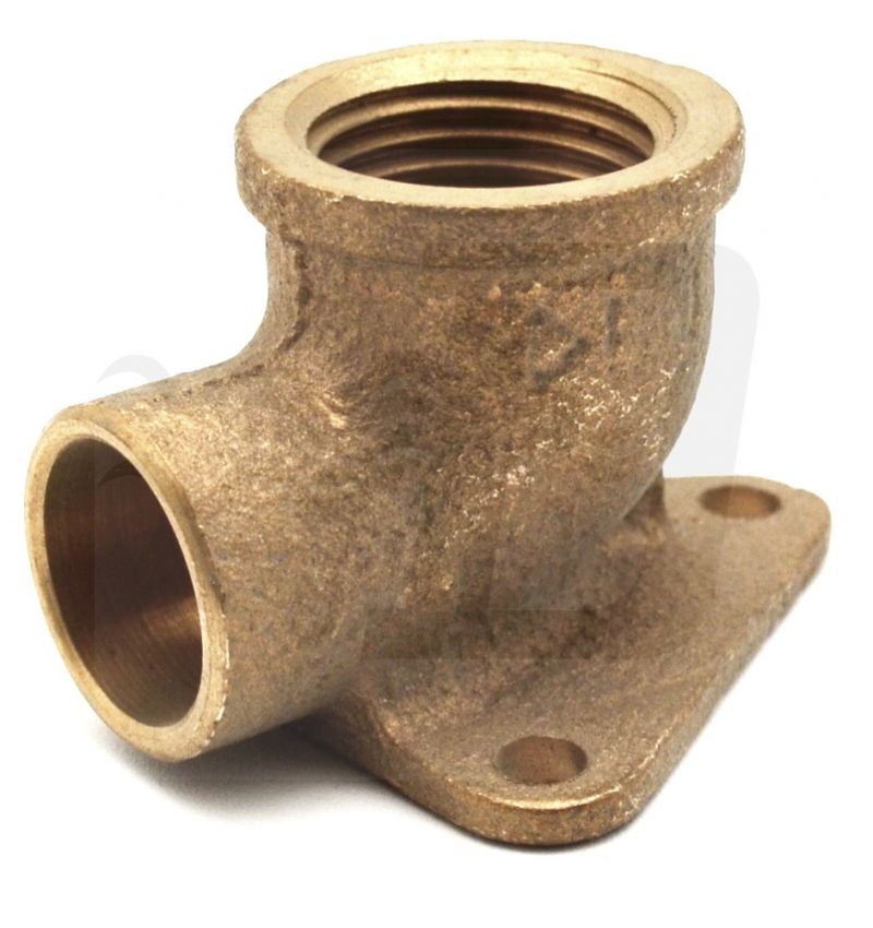 GOMITO BRONZO F. CON 3 FLANGE A SALDARE 1/2 x 12 (cf. 10 NR)