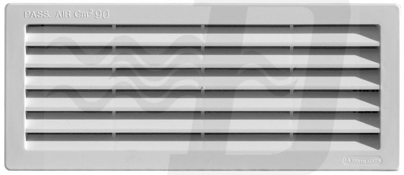 GRIGLIA DA INCASSO CON RETE L. 254 X H. 108 MM Bianco (cf. 30 NR)
