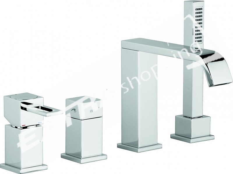 MISCELATORE BORDO VASCA CON DEVIATORE EMMEVI SIRIS 47120LA CROMATO