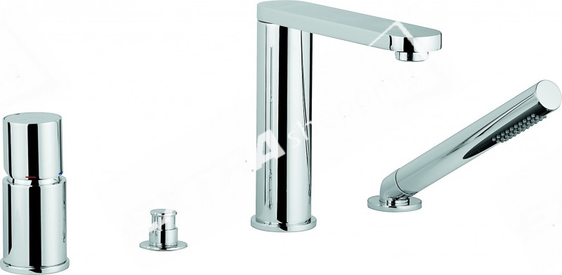 MISCELATORE BORDO VASCA DEVIATORE DOCCETTA EMMEVI ADE 78120 CROMATO