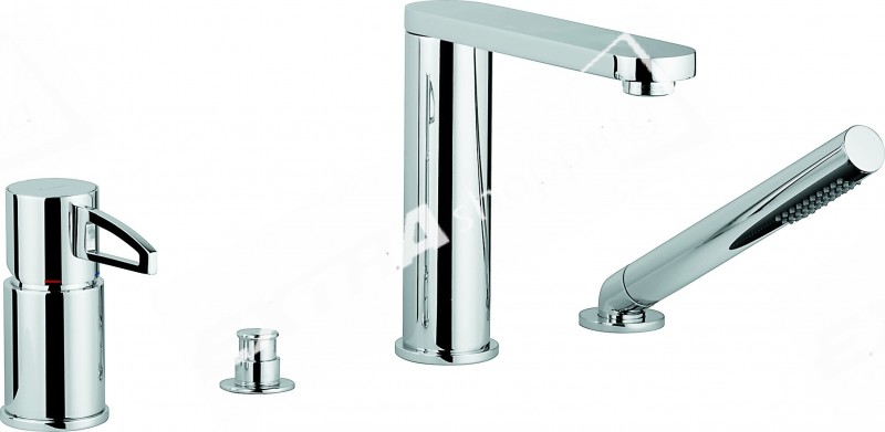 MISCELATORE BORDO VASCA DEVIATORE DOCCETTA EMMEVI ADE 78120LA CROMATO