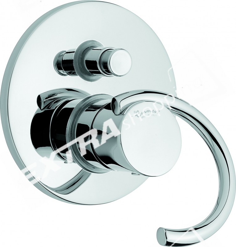 MISCELATORE DOCCIA INCASSO 2 VIE  EMMEVI TWIST 6619 CROMATO SATINATO COLORE