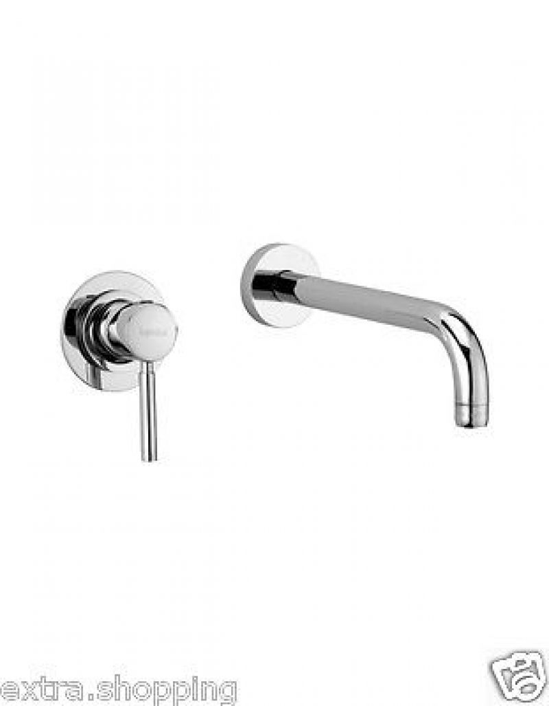 MISCELATORE GRUPPO LAVABO PARETE CROLLA RUBINETTERIE LINEA FORMA 27054 CROMO