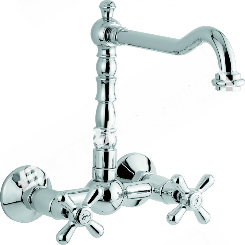 MISCELATORE GRUPPO LAVELLO PARETE CUCINA EMMEVI DECOOLD  12645 CROMO BRONZO RAME