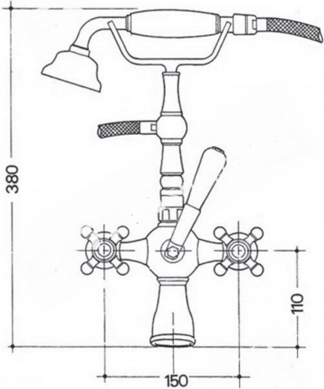 MISCELATORE GRUPPO VASCA CROLLA ACCADEMIA 7004 CROMO