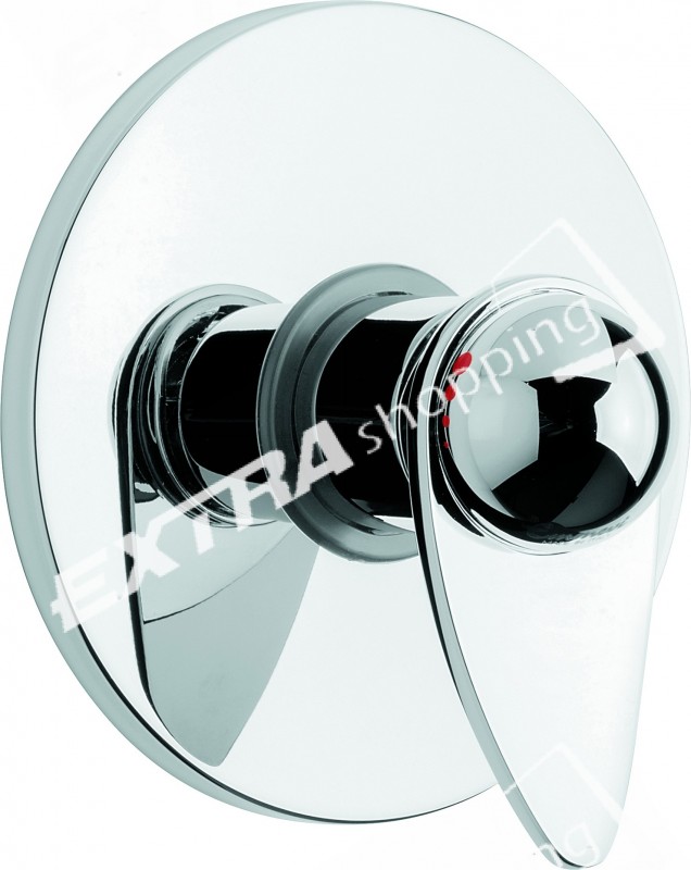MISCELATORE INCASSO DOCCIA EMMEVI CHEOPE 5009 CROMATO SATINATO COLORE LEGNO