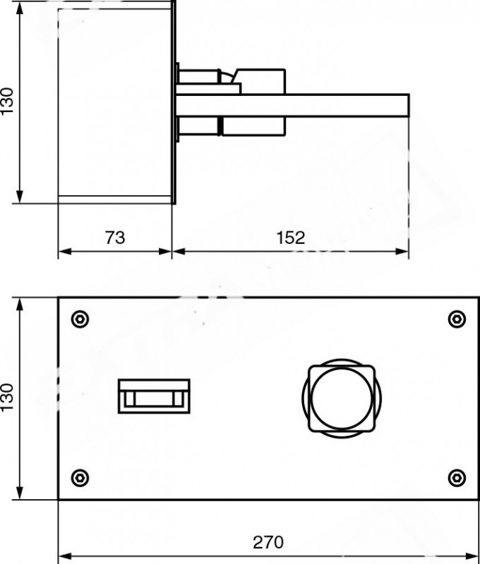 MISCELATORE LAVABO DA INCASSO GEA  assessmentEMMEVI 26056 CROMATO CASCATA