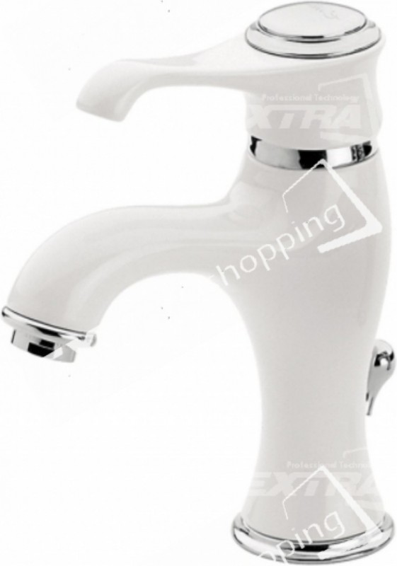 MISCELATORE LAVABO EMMEVI TIFFANY 6003 BIANCO CROMO