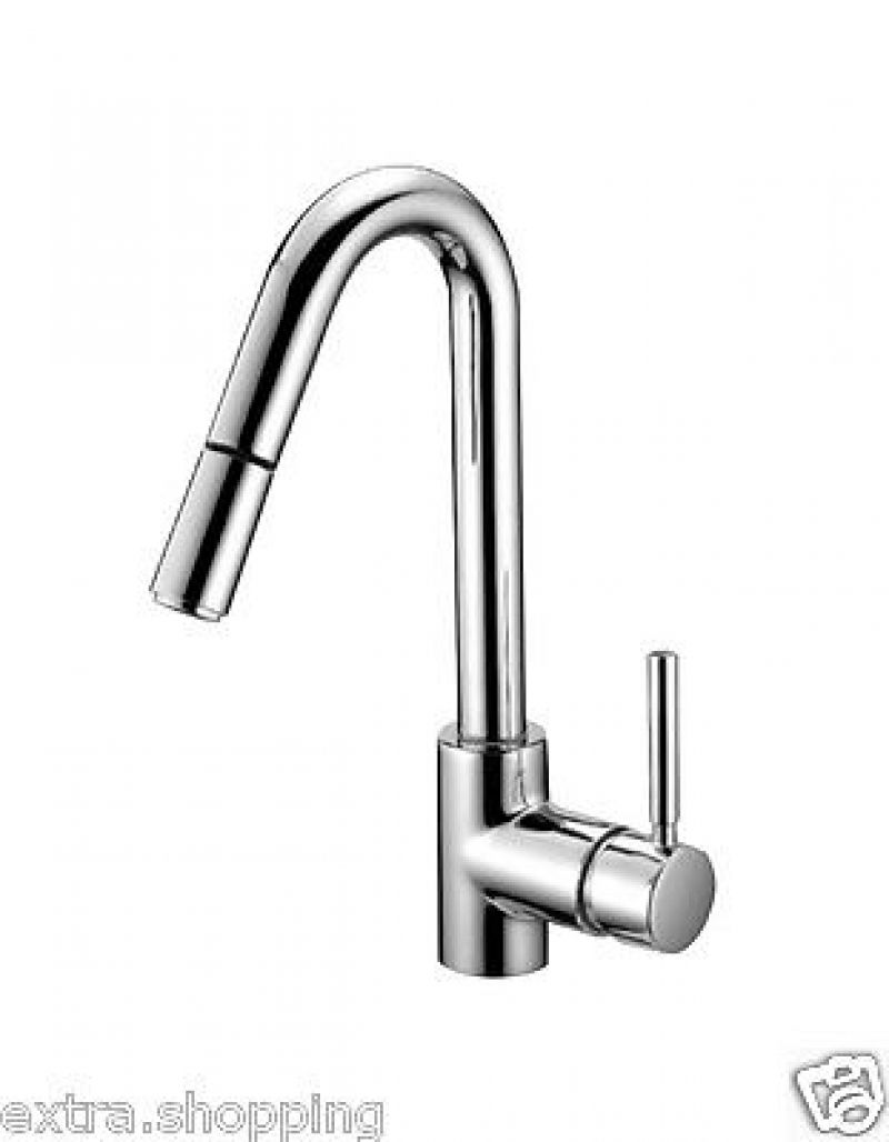 MISCELATORE LAVABO ESTRAIBILE CROLLA RUBINETTERIE LINEA FORMA 27064D CROMO