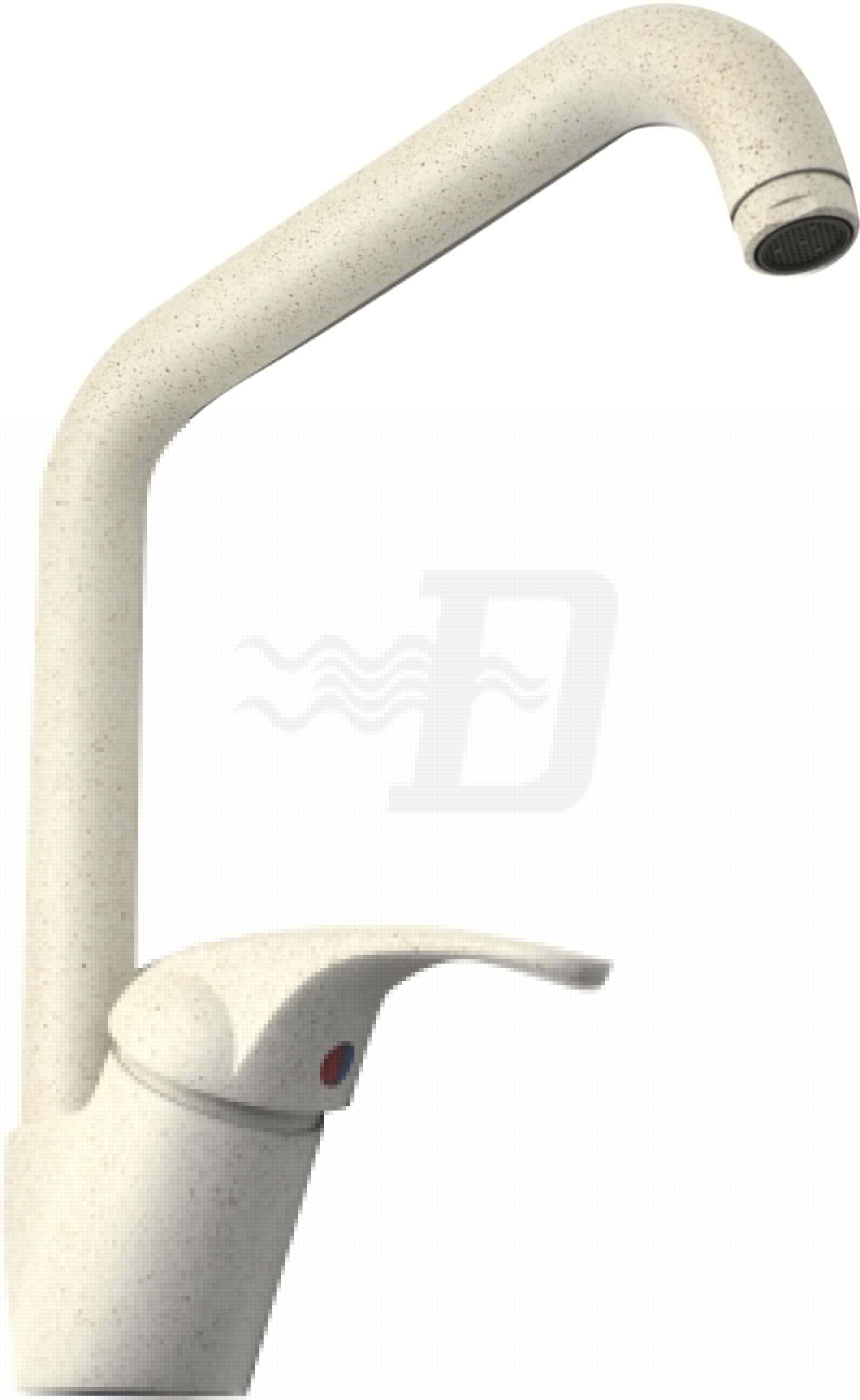 MISCELATORE LAVELLO CANNA GIREVOLE MOD. QUADRO SERIE MARZIA Granito Avena