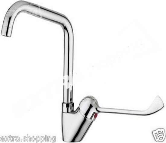MISCELATORE RUBINETTO LEVA CLINICA LUNGA LAVELLO LAVABO LAVATOIO CANNA ALTO ALTA-172243588745