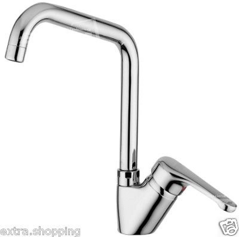 MISCELATORE RUBINETTO MONOCOMANDO LAVELLO LAVATOIO CANNA ALTA ALTO PONTE CUCINA