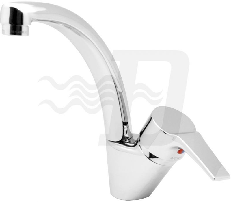 MONOCOMANDO MONOFORO LAVELLO MANIGLIA LATERALE SERIE FLAT Cromo (cf. 10 NR)