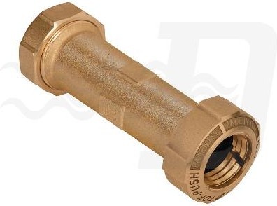 MONOGIUNTO DIRITTO PROLUNGATO PER PE/PE CON ANELLO OTTONE 25 x 25 Lungh. 125 mm (cf. 20 NR)