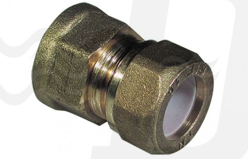 NIPPLE FEMMINA BICONO PER RAME CON OGIVA TEFLON TIEMME 3/8 x 12 (cf. 10 NR)