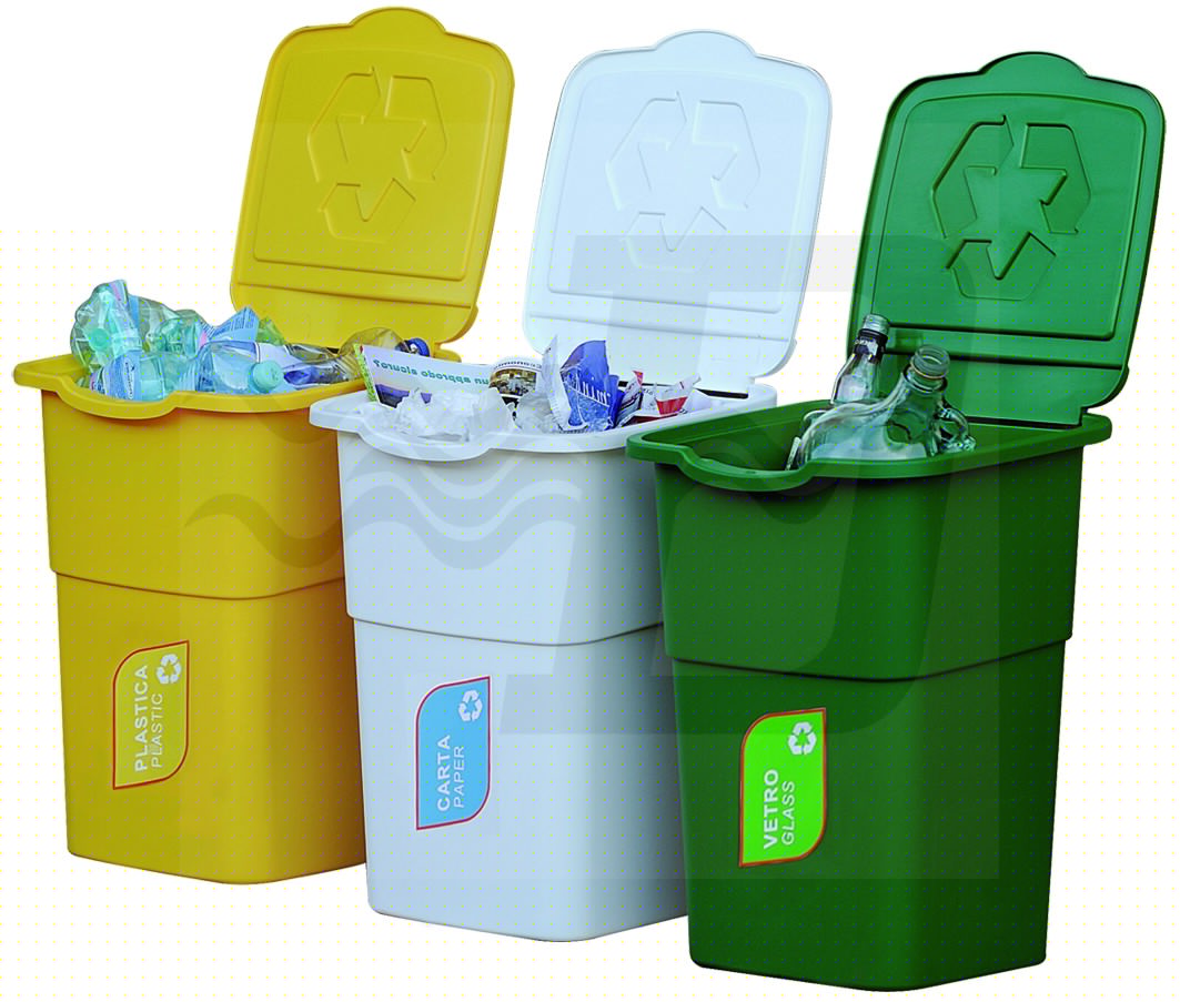 PATTUMIERA RACCOLTA DIFFERENZIATA SET 3 PZ. -