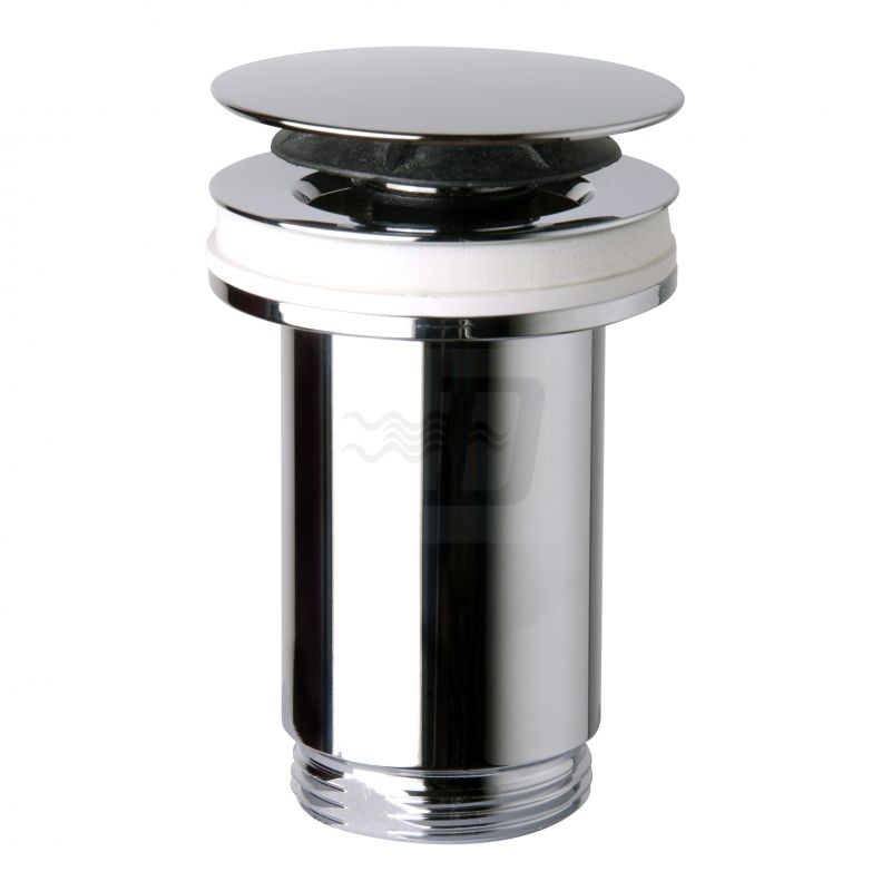 PILETTA "U CLICKER" OTTONE CROMO SENZA TROPPO PIENO Diam. 63 x 1"1/4