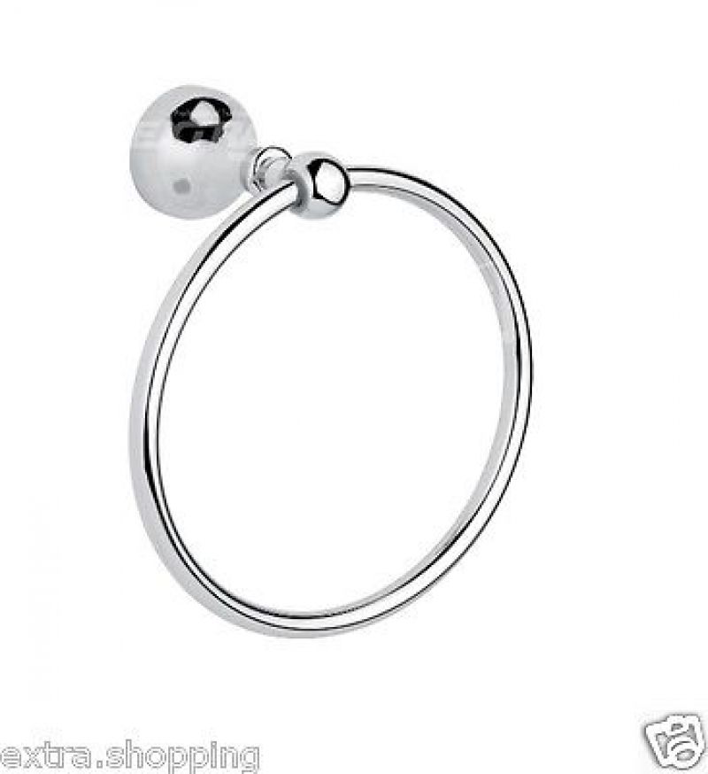 PORTA SALVIETTA AD ANELLO IN OTTONE EMMEVI DC013 CROMO RAMATO BRONZATO ORO