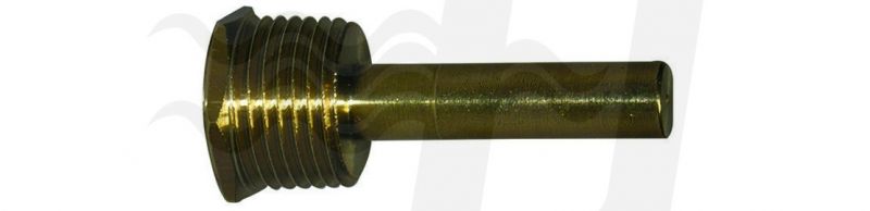 POZZETTO PER SONDA 1/2 GAS CONICO 5 CM PER UN BULBO Diam. 7 x 9 mm.