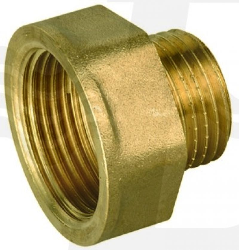 PROLUNGA RIDOTTA MF IN OTTONE GIALLO IBP 1/2" x 1" -CONF